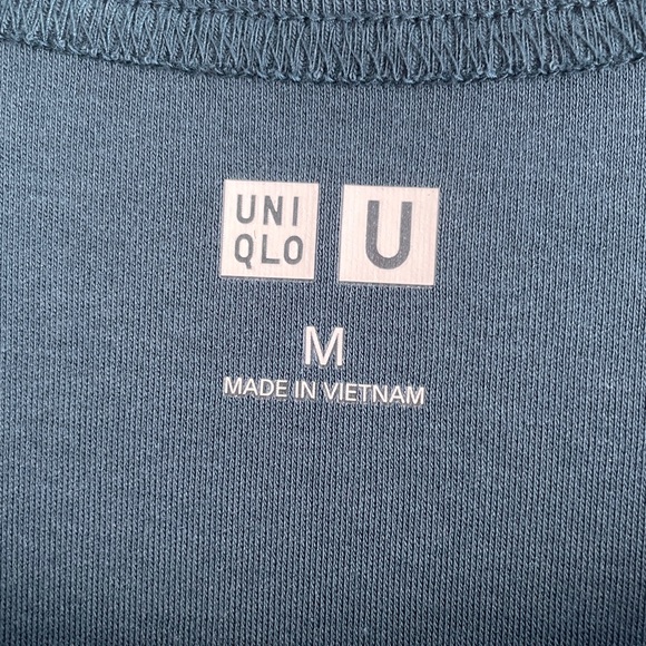 Uniqlo U by Christophe Lemaire Dark Green Teal Crew Neck T-Shirt 100% Cotton BN - Picture 2 of 8